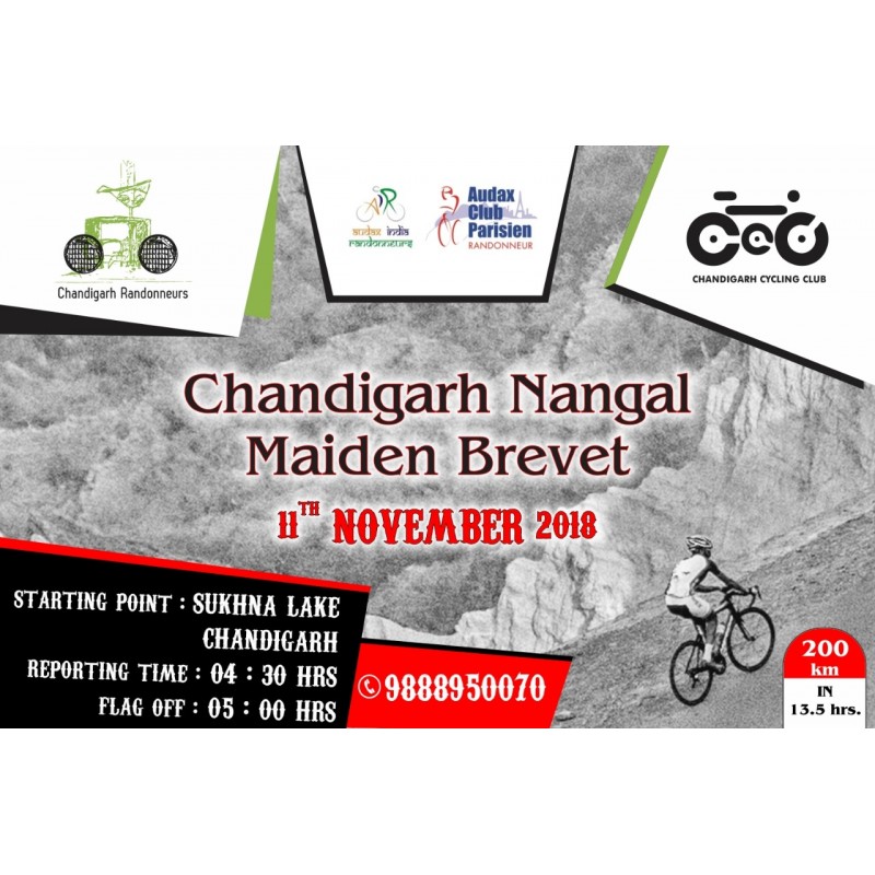 Chandigarh Randonneurs 200 BRM on 11 Nov 2018