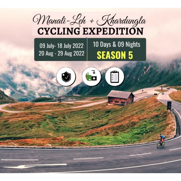 Manali-Leh + Khardungla Cycling Expedition (10D 9N)
